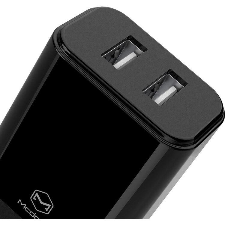 Incarcator Retea Mcdodo Suger Series Dual USB, Black
