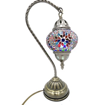 Veioza, mozaic din sticla lucrat manual, multicolor, oriental, 37 cm, N3 Veioza, mozaic din sticla lucrat manual, multicolor, oriental, 37 cm, N3