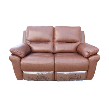 Canapea Piele Naturala 2 locuri cu 2 reclinere manuale, Md. 2813, Culoare Maro (B-7056), 155 cm Canapea Piele Naturala 2 locuri cu 2 reclinere manuale, Md. 2813, Culoare Maro (B-7056), 155 cm