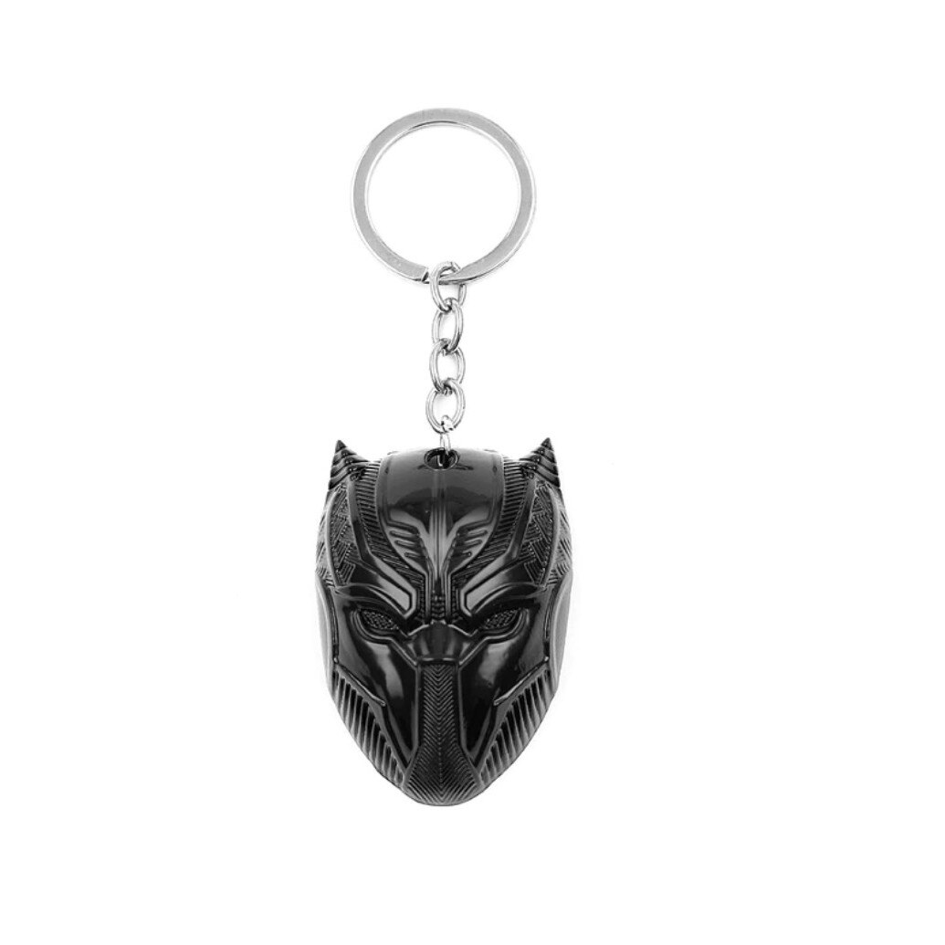 Breloc Black Panther head, Colectia Avengers argintiu