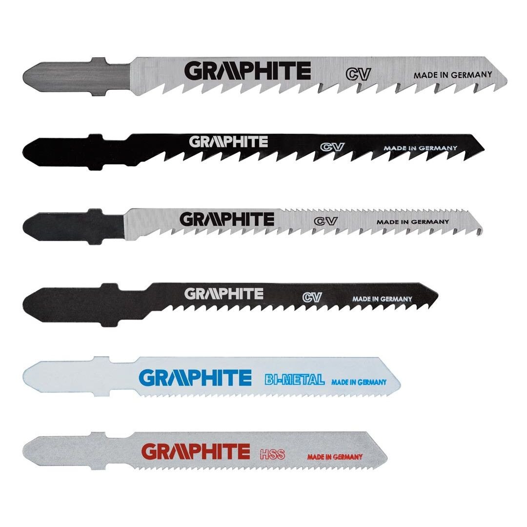 Set lame fierastrau vertical, 6 bucati, Graphite 57H754