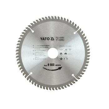 Disc fierastrau circular wolfram pt aluminiu 350X30X100 Yato YT-6099 Disc fierastrau circular wolfram pt aluminiu 350X30X100 Yato YT-6099