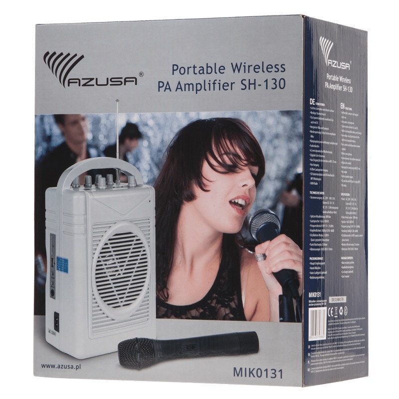 Microfon + boxa amplificator, 8 ohm, putere max 50W