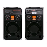 Boxe Audio Profesionale, Egalizator pe 7 Benzi, Sistem Karaoke, Putere 360 W, Lumini RGB, Conectivitate Bluetooth, Port USB, Slot SD Card, AUX In, FM Radio, Negru