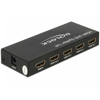 Multiplicator HDMI 4 porturi UHD 4K, Delock 18684 Multiplicator HDMI 4 porturi UHD 4K, Delock 18684