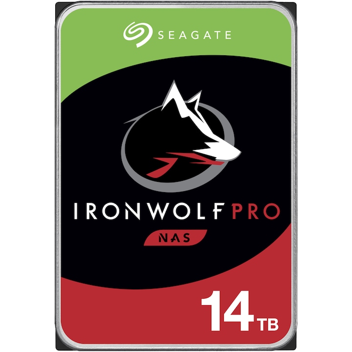 Seagate IronWolf Pro NAS HDD, 14TB, 7200rpm, 256MB gyorsítótár, SATA-III