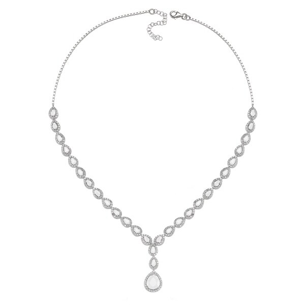 Colier argint 925 rodiat cu zirconii albe - Be Elegant CSTU0033