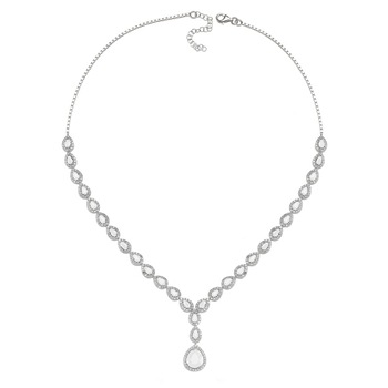 Colier argint 925 rodiat cu zirconii albe - Be Elegant CSTU0033 Colier argint 925 rodiat cu zirconii albe - Be Elegant CSTU0033