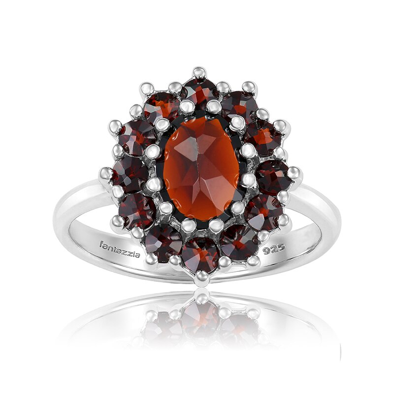 Inel Fantazzia Argint 925 Granate, 52 RPRG4177