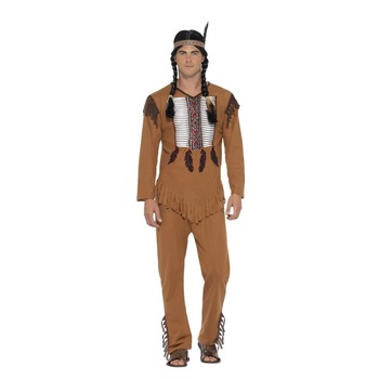 Costum Indian Nativ Barbati Adult - M Smiffys Costum Indian Nativ Barbati Adult - M Smiffys