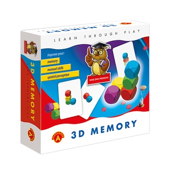 Joc educativ, Alexander Games, perceptie spatiala, 182 piese, 3D Memory Joc educativ, Alexander Games, perceptie spatiala, 182 piese, 3D Memory