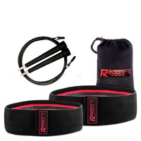 Set 2 Benzi Elastice Flexibile + Cadou Coarda de Sarituri, Redon Fit, pentru tonifiere solduri,coapse,fese, marimea S/M