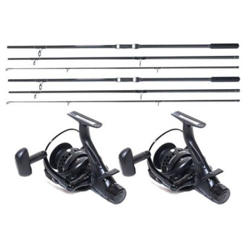 Set 2 Lansete, Baracuda, Master Carp, 3.90 metri, din 3 tronsoane, echipate