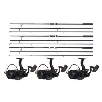 Set 3 Lansete, Baracuda, Master Carp, 3.90 metri, echipate cu 3 Mulinete, Eastshark, HK5000 Set 3 Lansete, Baracuda, Master Carp, 3.90 metri, echipate cu 3 Mulinete, Eastshark, HK5000