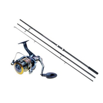 Set Lanseta, Baracuda, Master Carp, 3.90 metri, din 3 tronsoane, echipata cu mulineta cu WindBlade, Set Lanseta, Baracuda, Master Carp, 3.90 metri, din 3 tronsoane, echipata cu mulineta cu WindBlade,