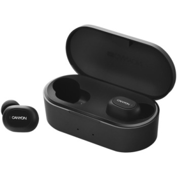Casti Bluetooth Canyon, Stereo, Microfon, Battery EarBud, Graphite Black Casti Bluetooth Canyon, Stereo, Microfon, Battery EarBud, Graphite Black