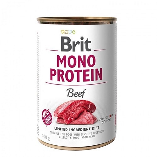 Hrana umeda pentru caini, Brit Mono Protein, Vita, 400g
