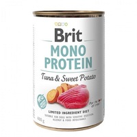Hrana umeda pentru caini, Brit Mono Protein, Ton&Cartofi Dulci, 400g