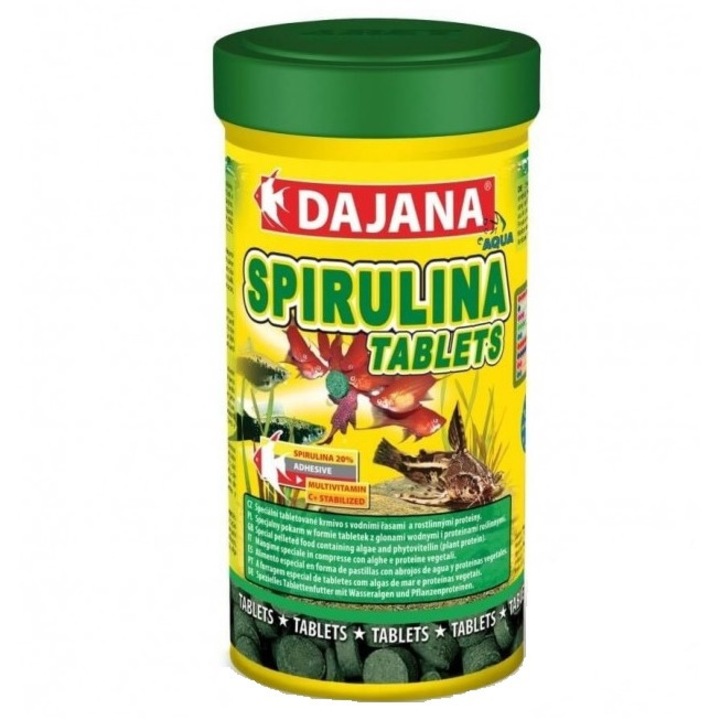 Hrana pentru pesti Dajana spirulina tablete 100 ml DP053A