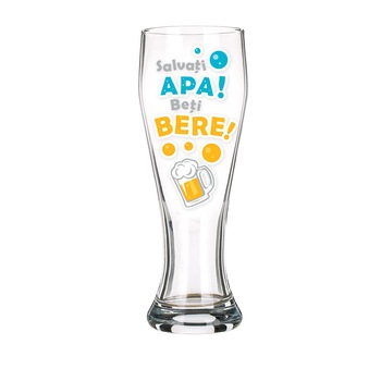 Pahar bere cu mesaj  Pahar bere cu mesaj