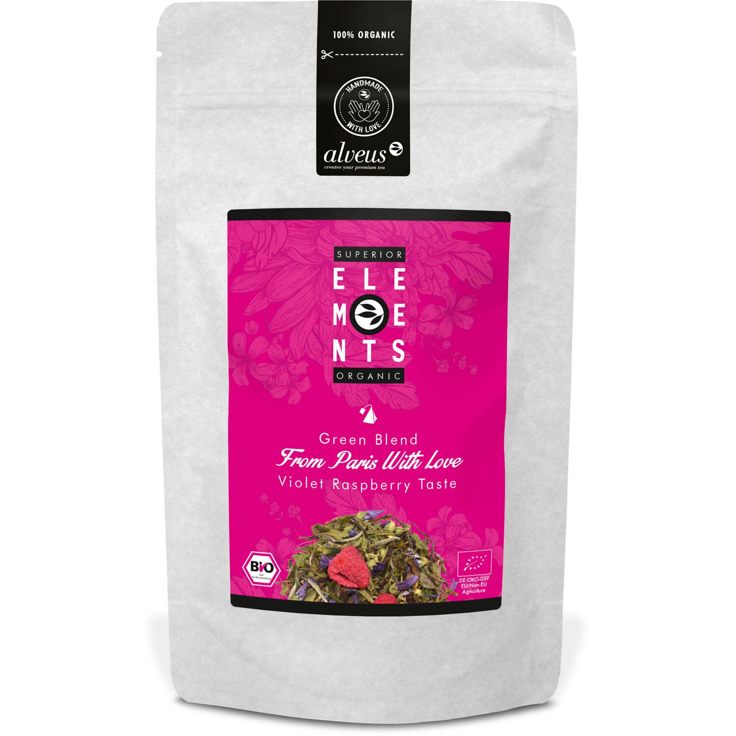 Ceai din plante BIO - From Paris with Love, punga 15 piramide 45 g