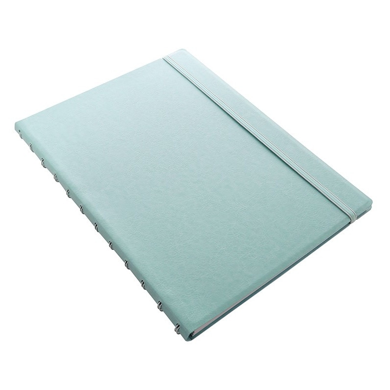 Agenda A4 nedatata cu spirala si rezerve FILOFAX Notebook Classic Pastels, Duck Egg