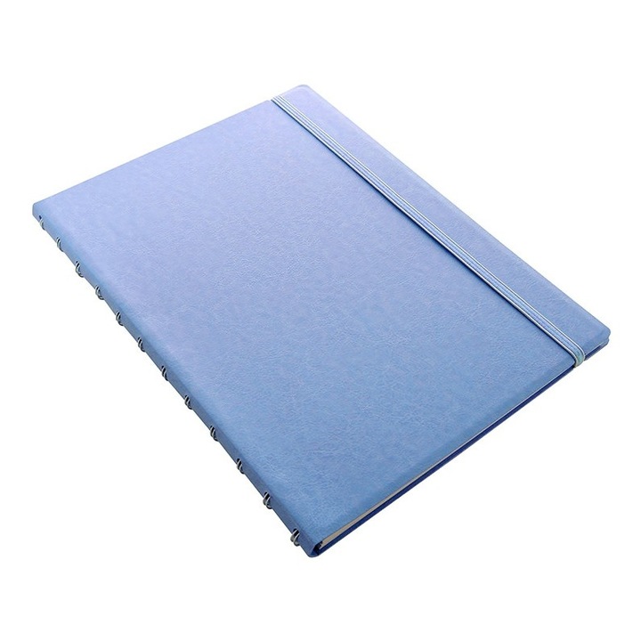 Agenda A4 nedatata cu spirala si rezerve FILOFAX Notebook Classic Pastels, Vista Blue