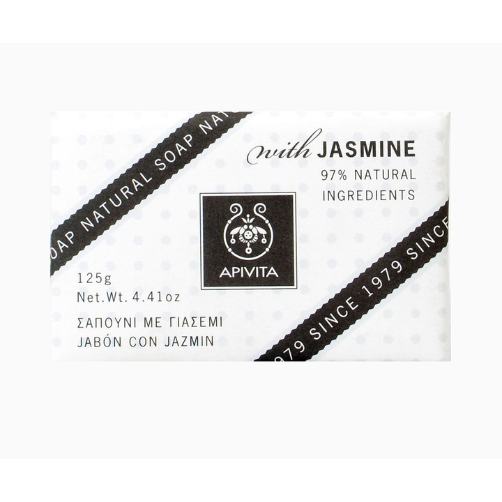Sapun solid pentru curatare Apivita Natural Soap With Jasmine 125gr
