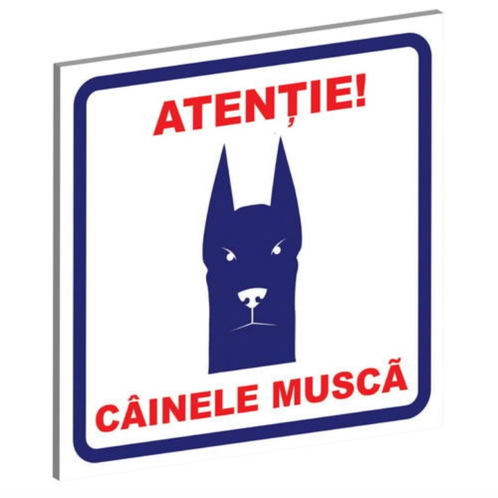 Placuta Exo PVC "Cainele musca" 15 X 15 cm albastru/rosu (tip 1)