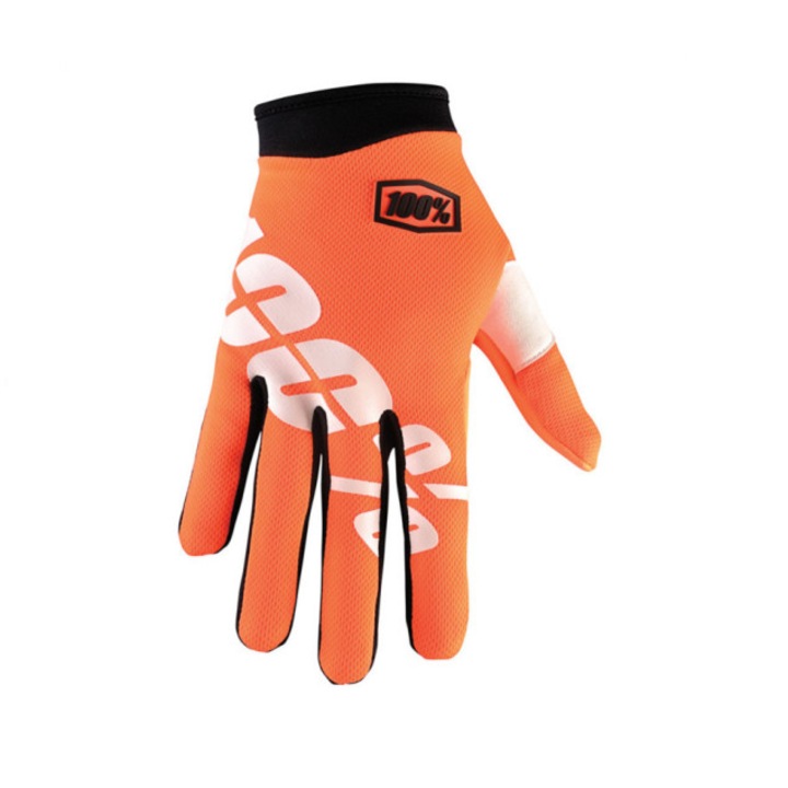 Manusi Mx-Enduro 100% Itrack, Orange-Neon, L