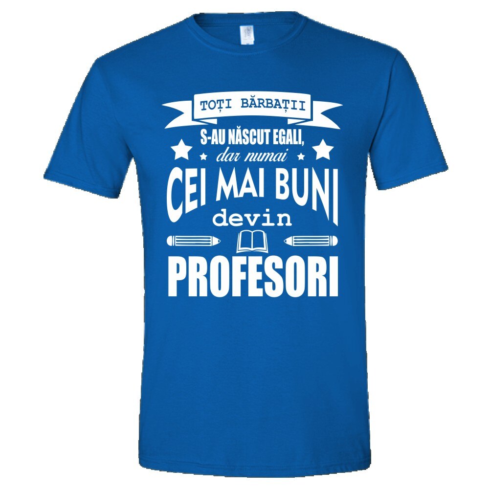 Tricou Personalizat pentru Barbati Albastru, Marimea S- 