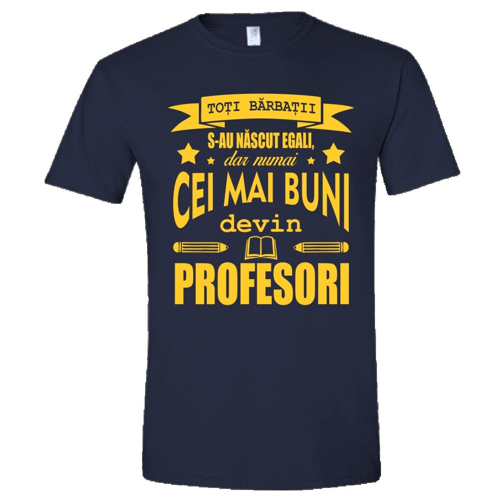 Tricou Personalizat pentru Barbati Albastru Inchis, Marimea S- 