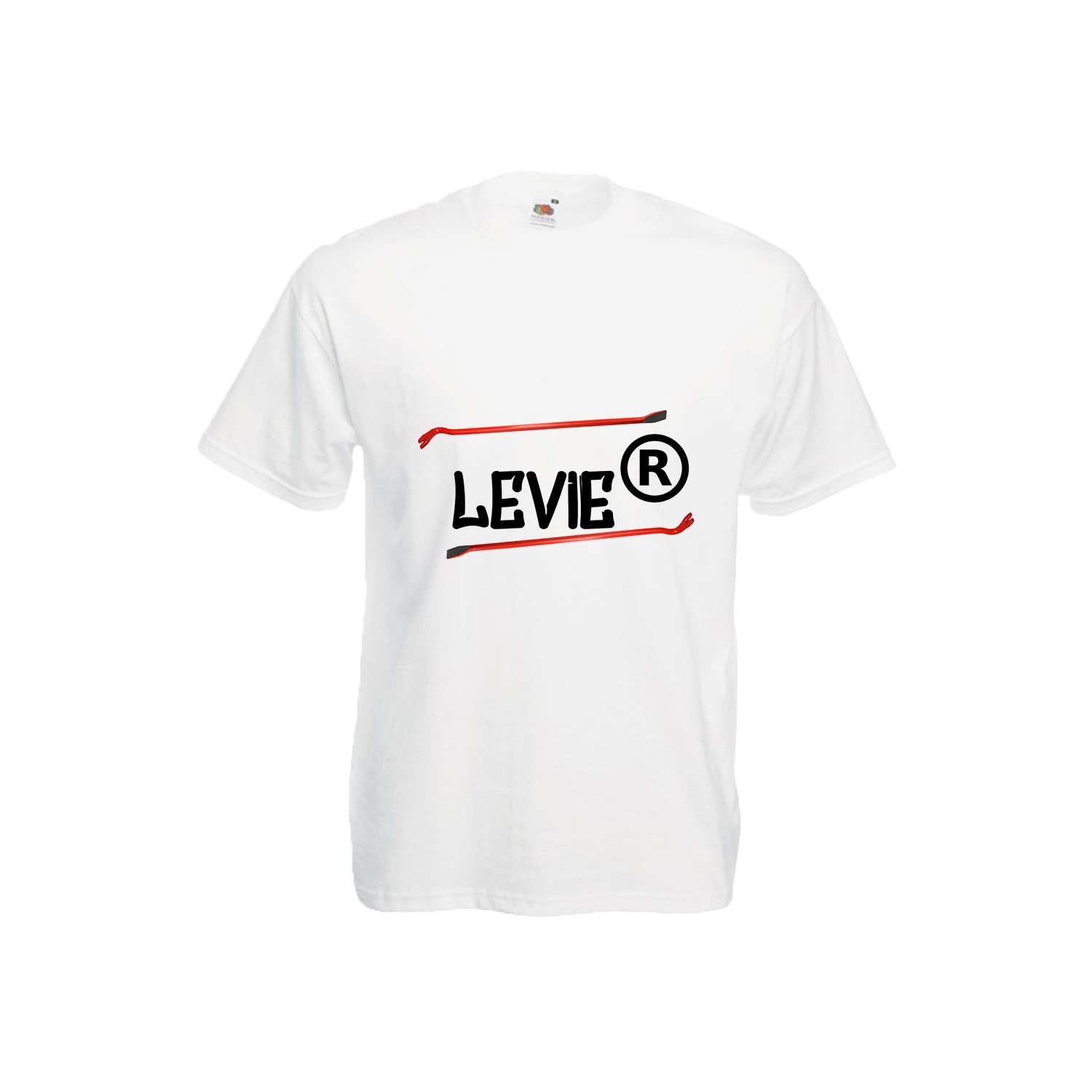 Tricou barbatesc personalizat Fruit of the loom, Levier , alb, 2XL