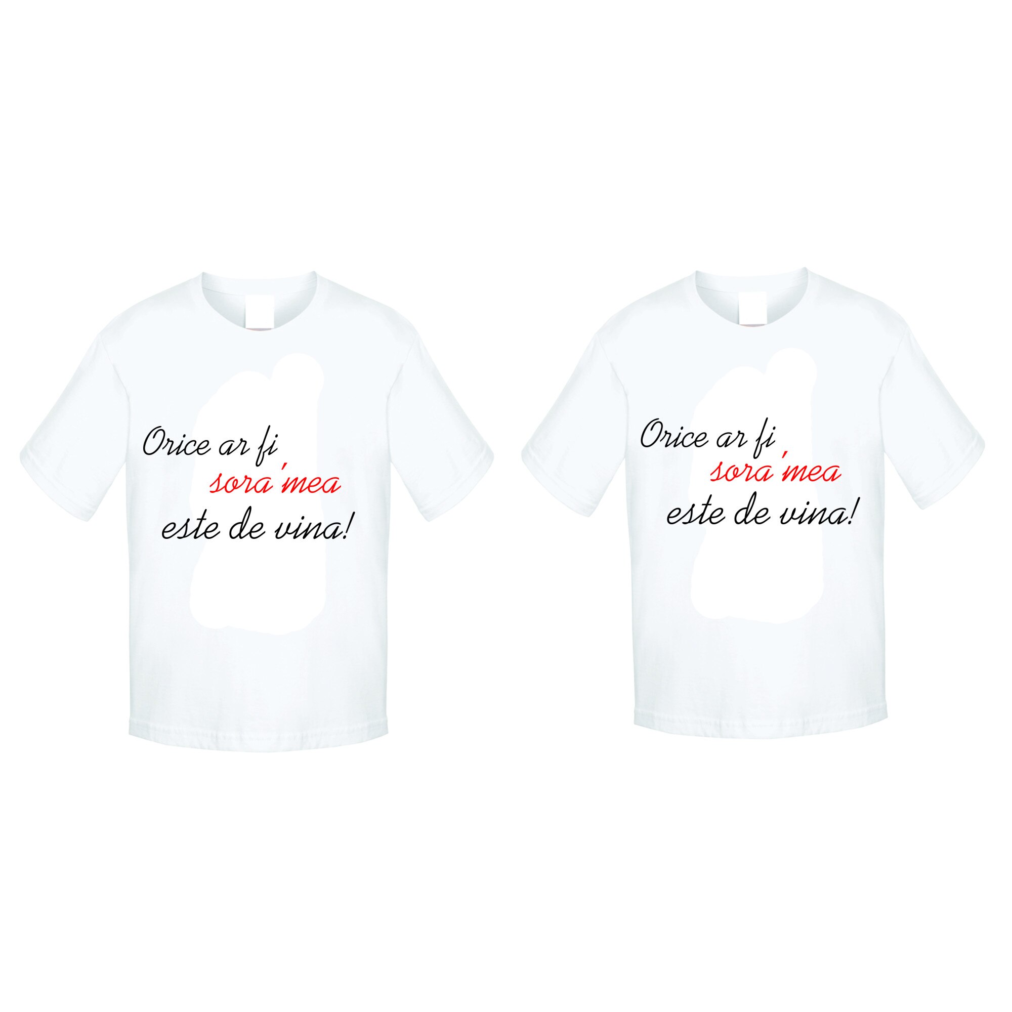 Set Tricouri copii, alb S