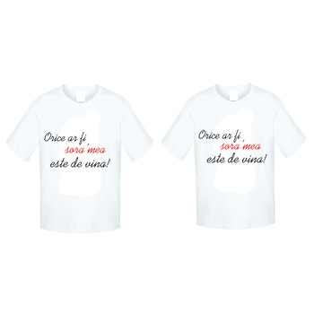 Set Tricouri copii, alb M Set Tricouri copii, alb M