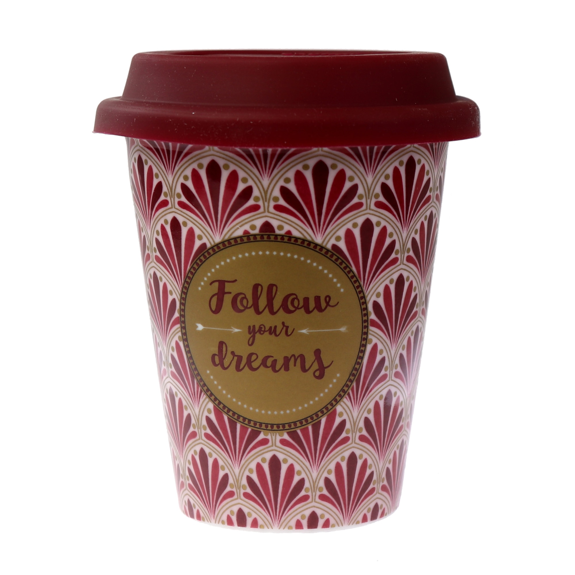 Mini-cana de voiaj - Follow your dreams, Portelan, 220 ml