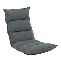 Fotoliu relaxant ,de podea, reglabil ,extensibil ,stofa gri , 134x50 cm