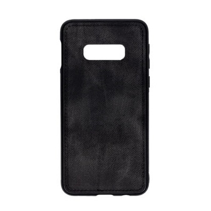Husa Denim, Samsung Galaxy S10, Forcell, Neagra