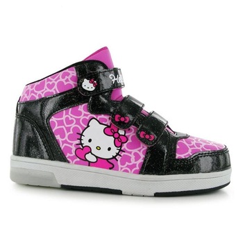Character - Детски обувки Hello Kitty, светлодиоди, Розов, 23 EU