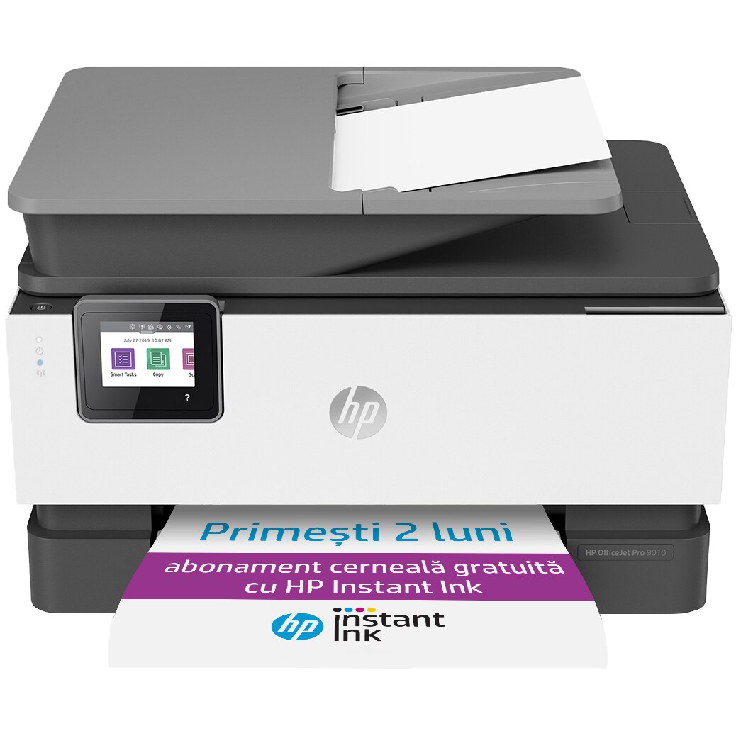 Multifunctional HP OFFICEJET PRO 9010 All-in-One, eligibil HP instant Ink, A4, 32ppm, Duplex, USB, Wi-FI, Retea