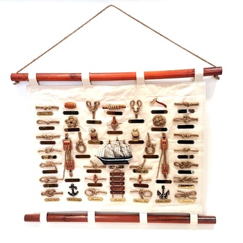 Panou decorativ Accent 151486, Noduri maritime, 55/65 cm Panou decorativ Accent 151486, Noduri maritime, 55/65 cm