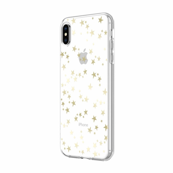 Husa de design din policarbonat pentru iPhone XS Max, Incipio Classic Design, transparenta