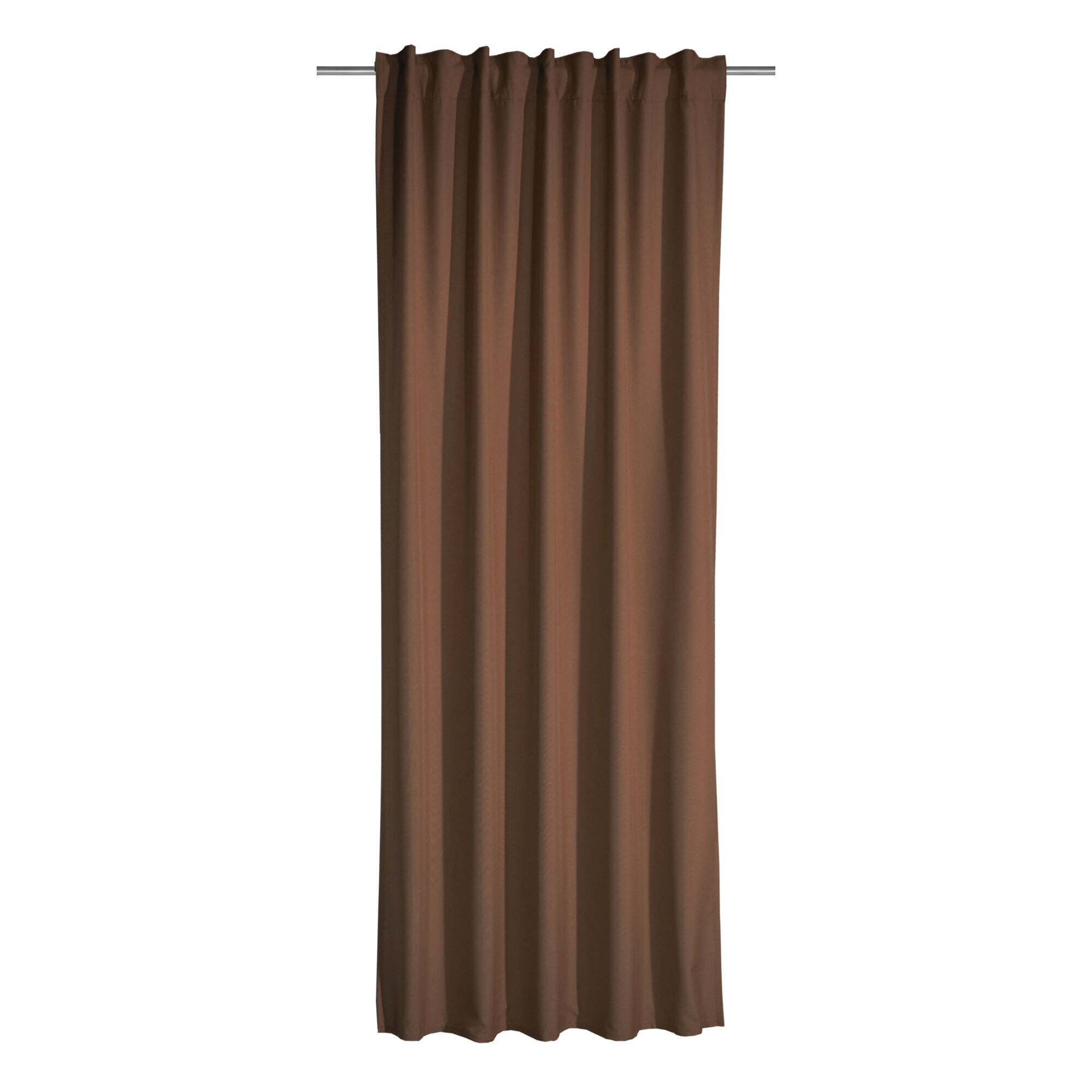 Perdea iMKⓇ, Cu banda ascunsa, Maro, H 245 cm, l 140 cm, AN