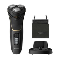 aparat de barbierit electric philips seria3000 s333354 umeduscat lame powercut b capete 5d flex 60 min autonomie  1h incarcare 3 led cap tuns precizie baterie li-ion husa transport stand incarcare negru imagen 18_0_
0