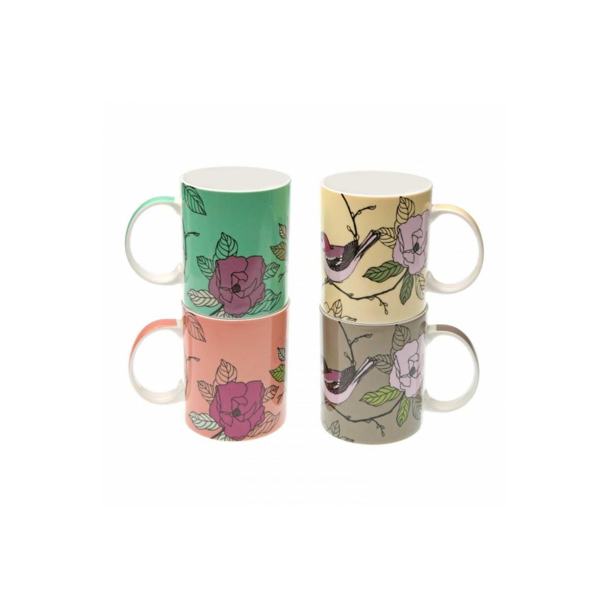 Set 4 cani - Surtido, Portelan, 300 ml