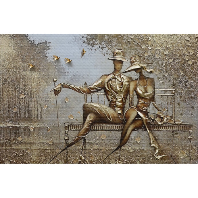 Tablou, Arlata Word Mag, Portret,Picturi 1207, Rama Lemn, Multicolor, 120x80 cm, Rezolutie Full HD