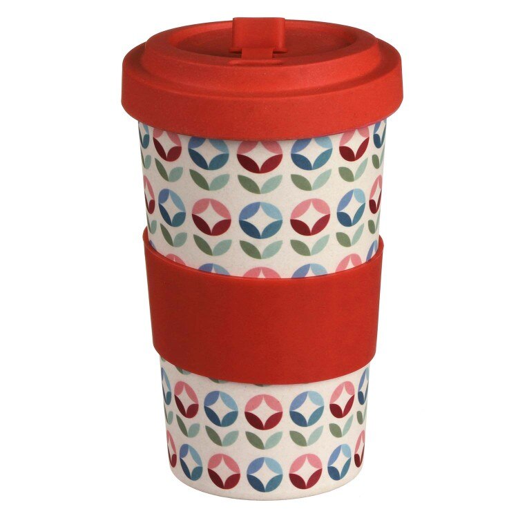 Cana de voiaj - Stylised Floral Bamboo, Bambus, 600 ml