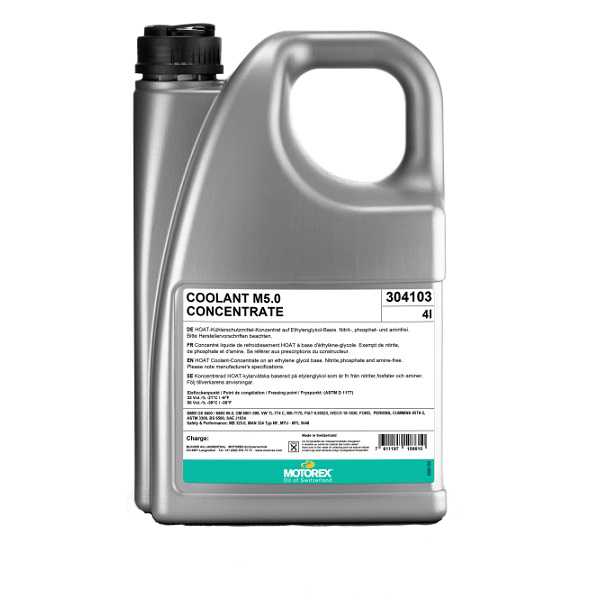 Antigel, MOTOREX - M5.0 (gata de folosire) - 4L
