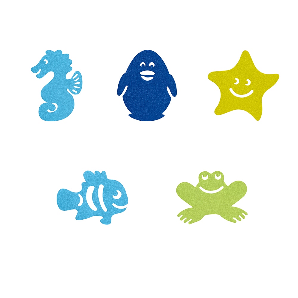 Set Anti-derapant baie Abus JC8710 Kim, 2 x 5 modele diferite de animale diferite