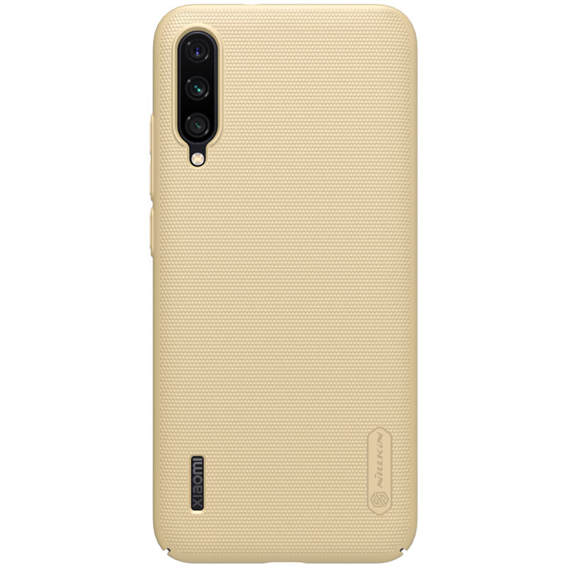 Husa protectie spate din plastic texturat auriu, pentru Xiaomi Mi A3- Nillkin Frosted Shield